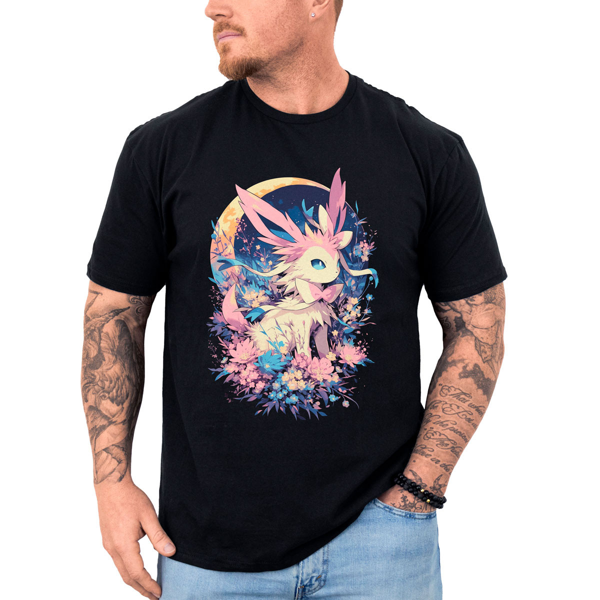 poleras-anime-sylveon-pink-flowers-batalla-de-dise-o-anime