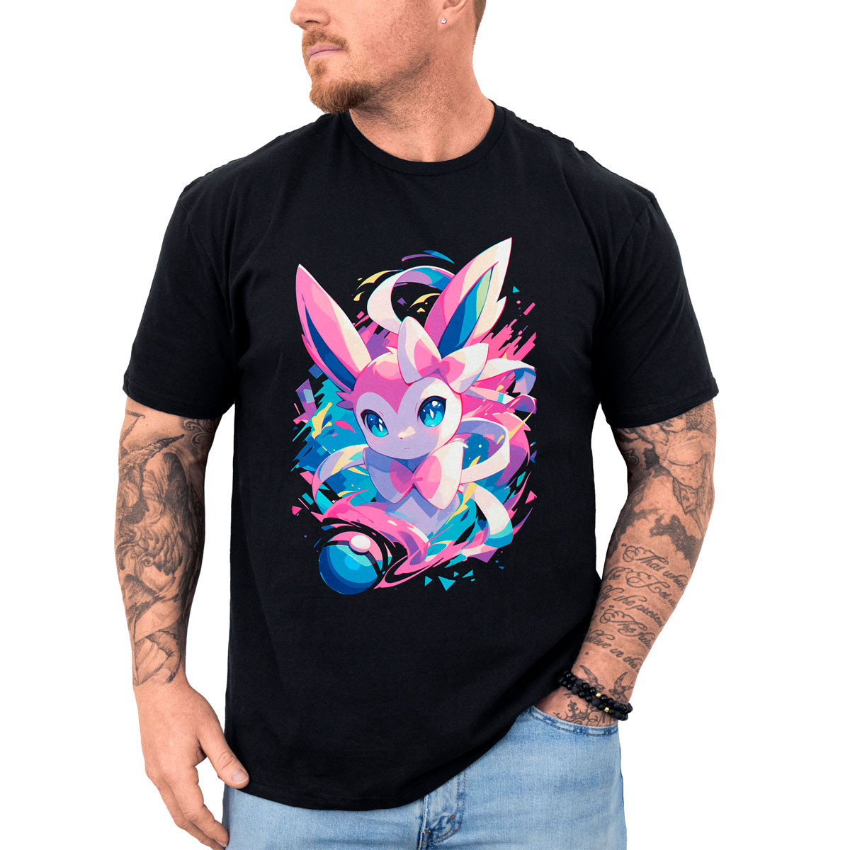 poleras-anime-sylveon-shiny-gym-negra