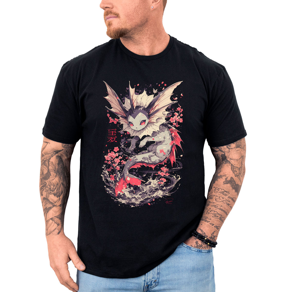 poleras-anime-vaporeon-flores-cerezo-pok-mon