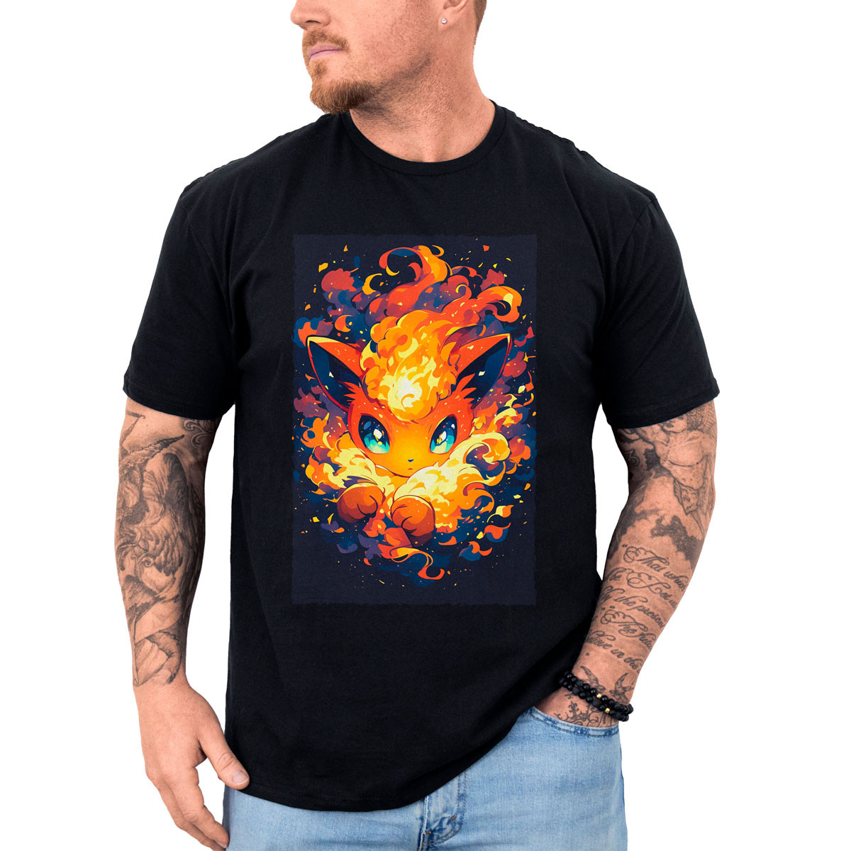 poleras-anime-vulpix-glowing-pokemon-negro