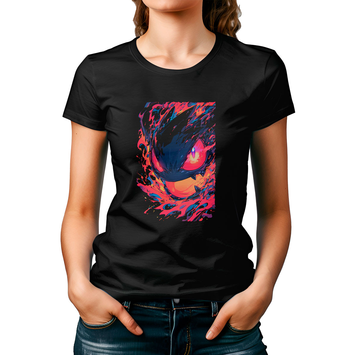 poleras-estampada-batalla-pokemon-gastly-ojos-cercano-anime