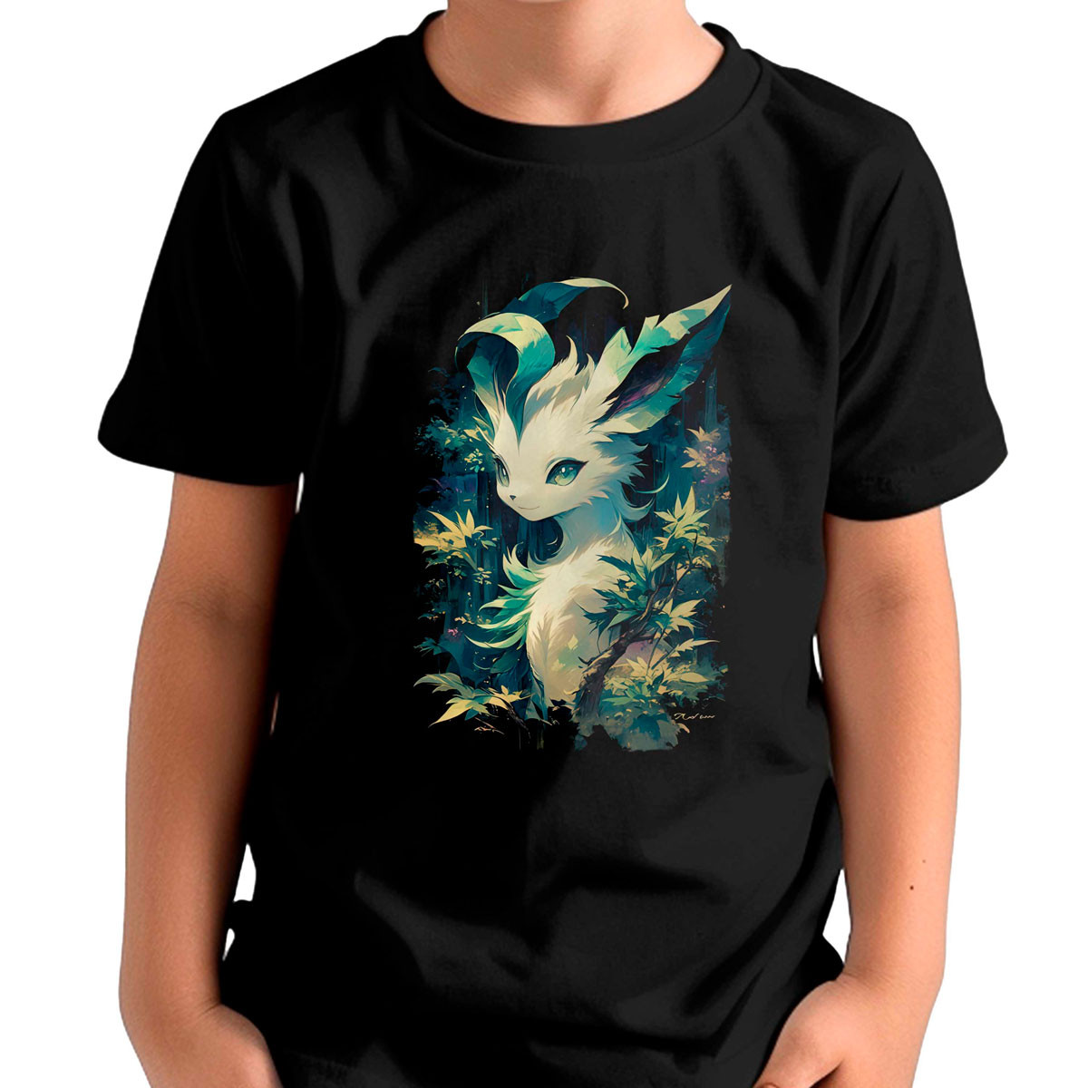 poleras-estampada-entrenador-dise-o-leafeon-pokemon-anime-negro-ba-04