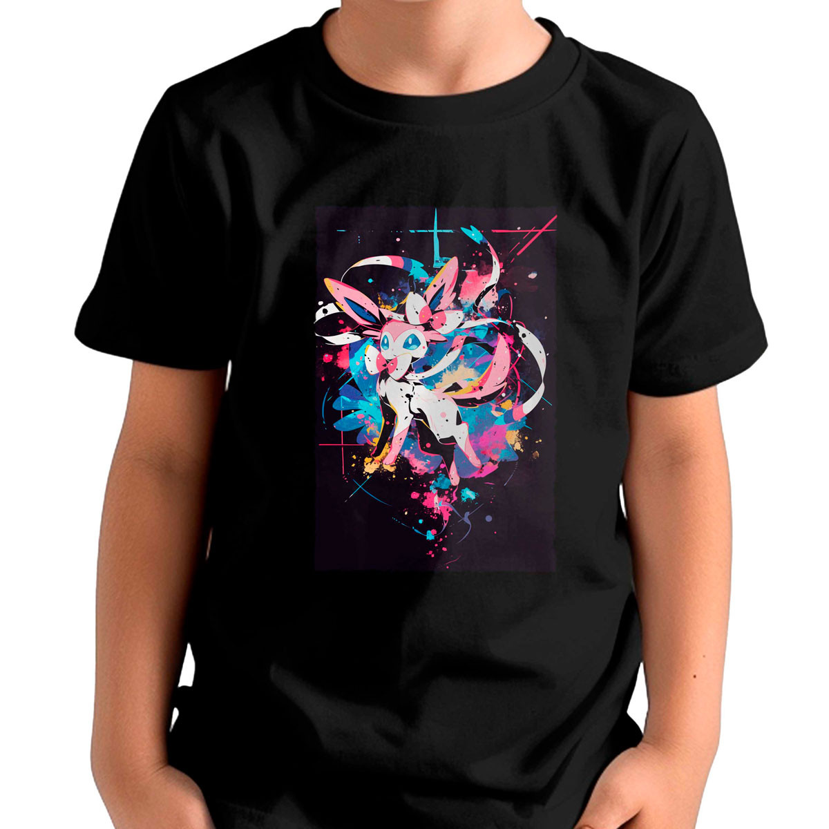 poleras-estampada-frontal-batalla-sylveon-pokemon-anime-black-ba