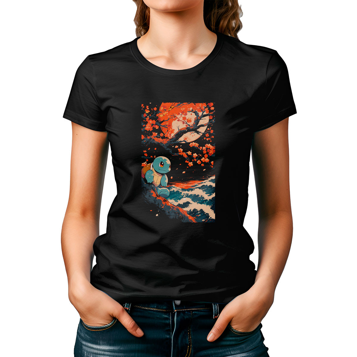 poleras-estampada-shiny-squirtle-cherry-blossoms
