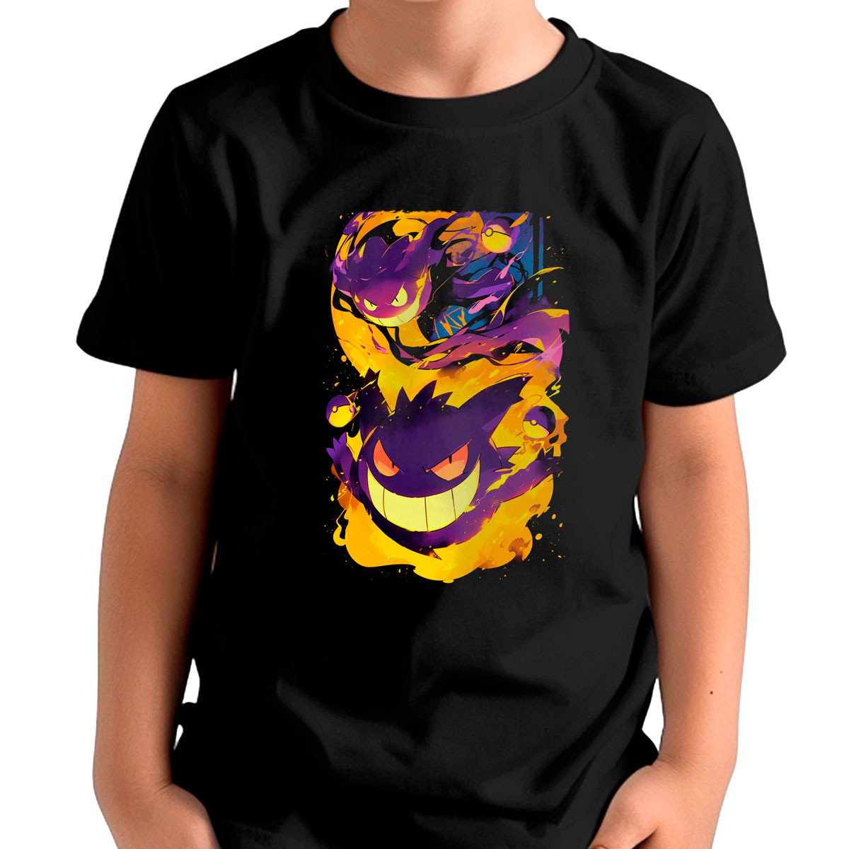 poleras-gym-estampada-frontal-gastly-ghost-pokemon-anime