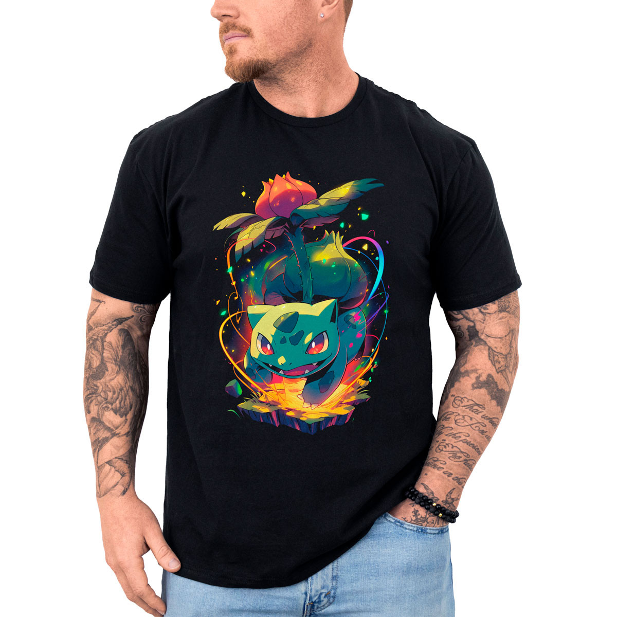 poleras-hombre-anime-batalla-bulbasaur-seed-bomb