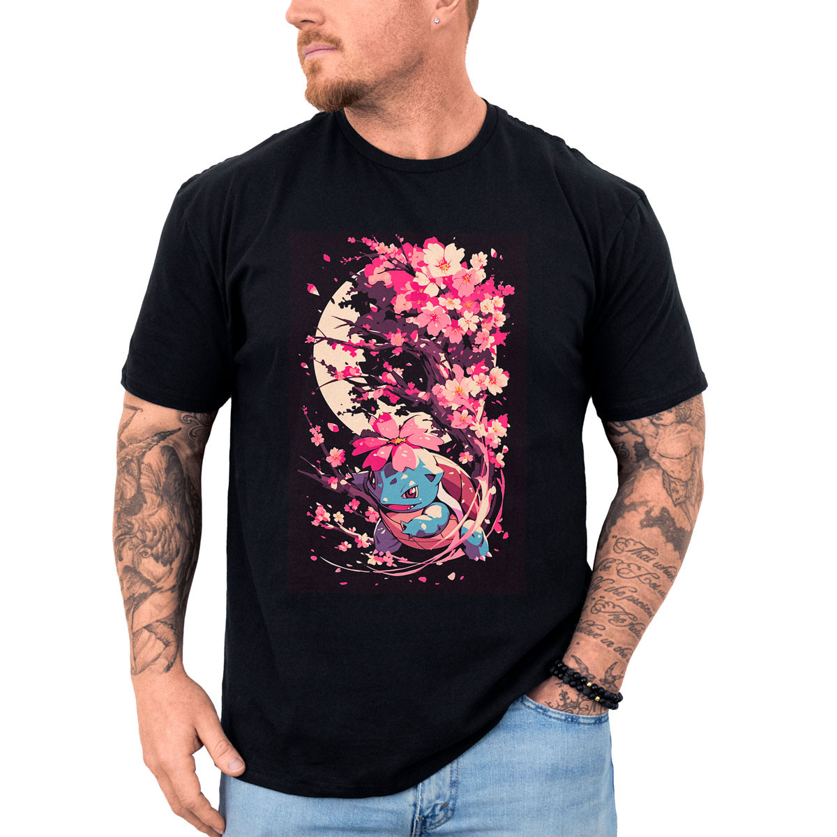 poleras-hombre-anime-batallas-pok-mon-squirtle-cerezos-