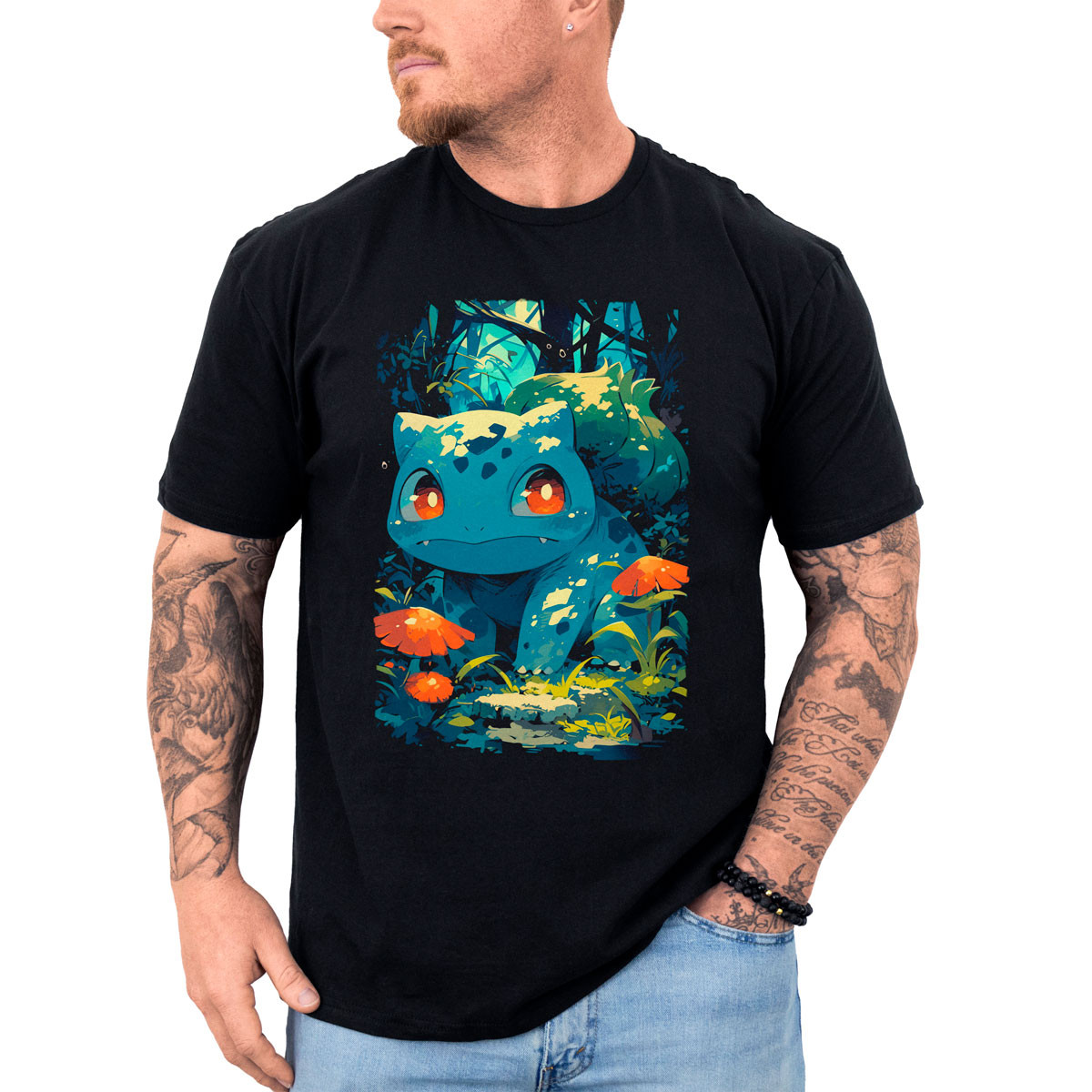 poleras-hombre-anime-bulbasaur-entrenador-negro