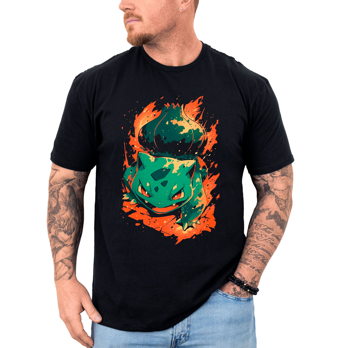 poleras-hombre-anime-bulbasaur-negro-batalla-power