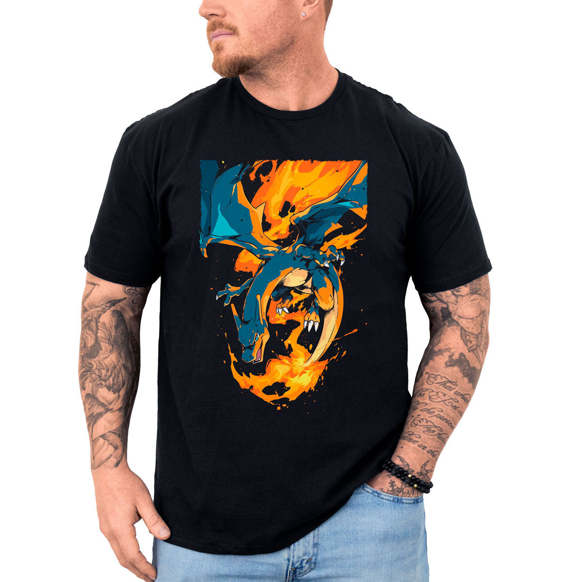 poleras-hombre-anime-charizard-vuelo-pok-mon