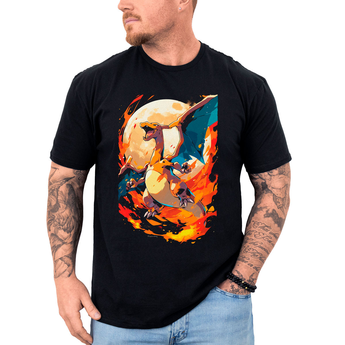 poleras-hombre-anime-charizard-y-luna-pok-mon-batalla