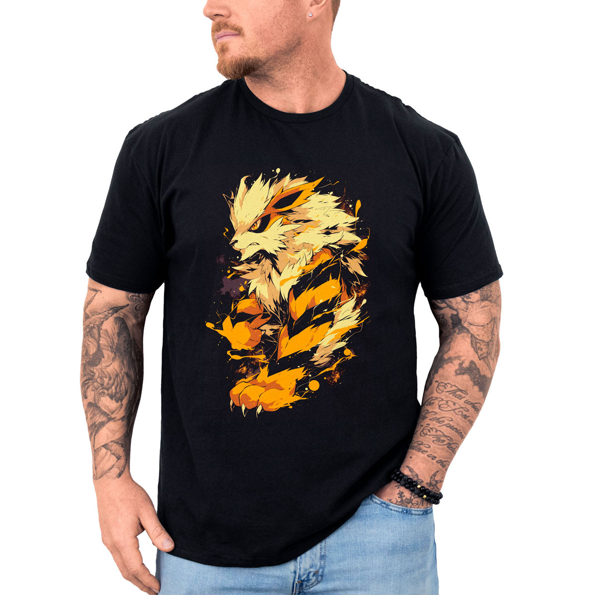 poleras-hombre-anime-dise-o-arcanine-minimalista