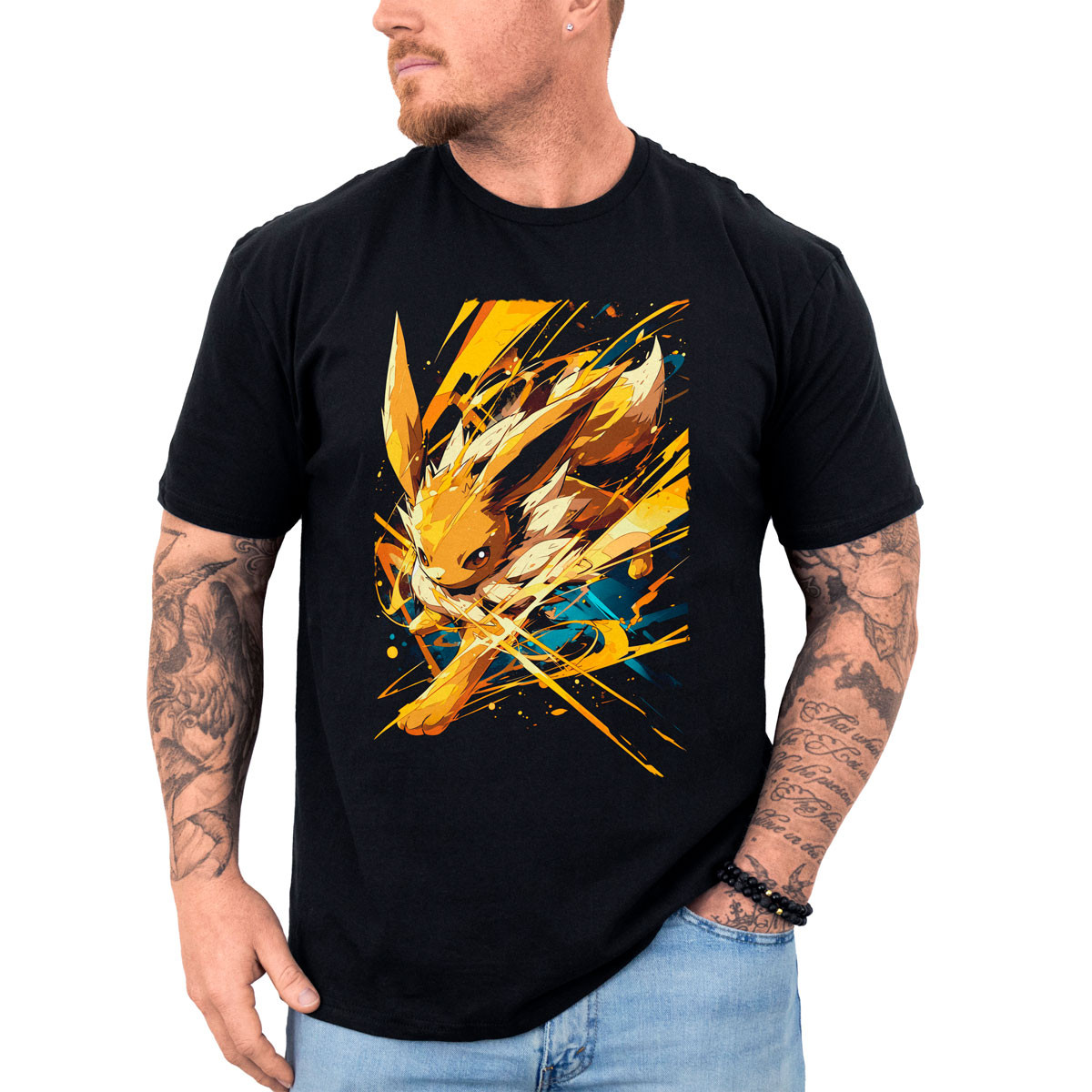 poleras-hombre-anime-eevee-atacando-del-pok-mon-anime