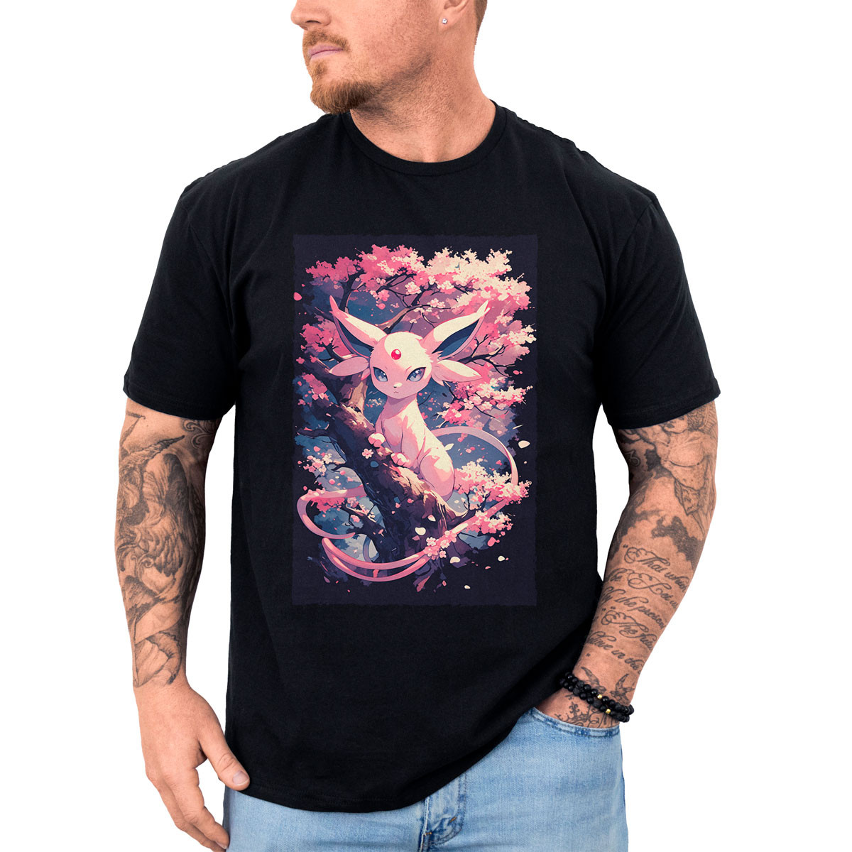 poleras-hombre-anime-espeon-cerezos-pokemon