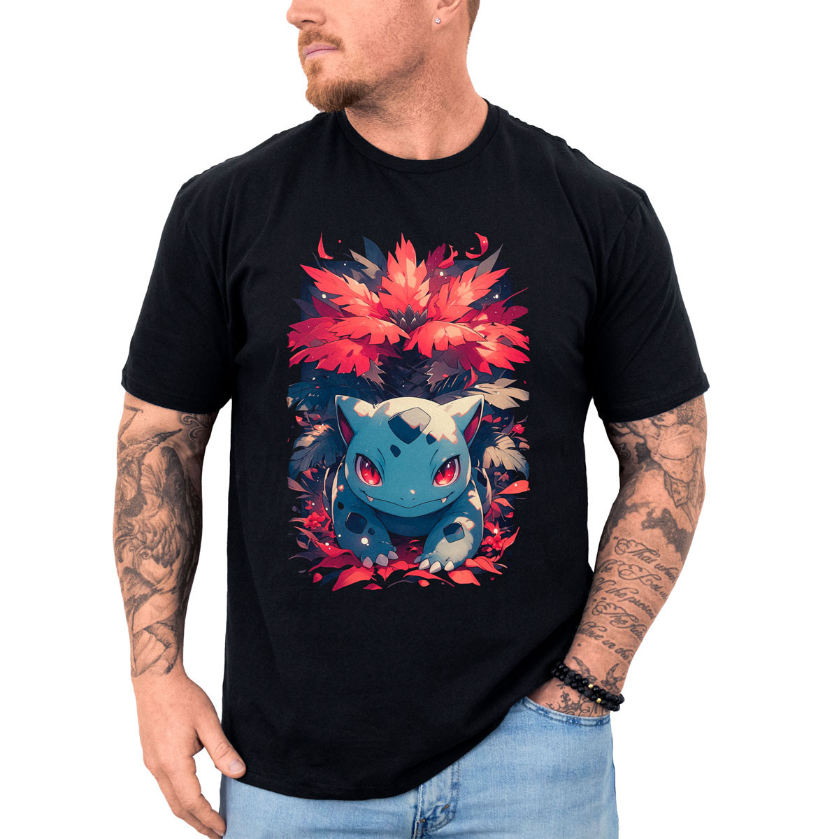 poleras-hombre-anime-estampada-frontal-ivysaur-pok-mon