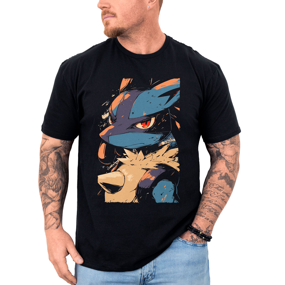 poleras-hombre-anime-estampada-shiny-lucario-face-closeup