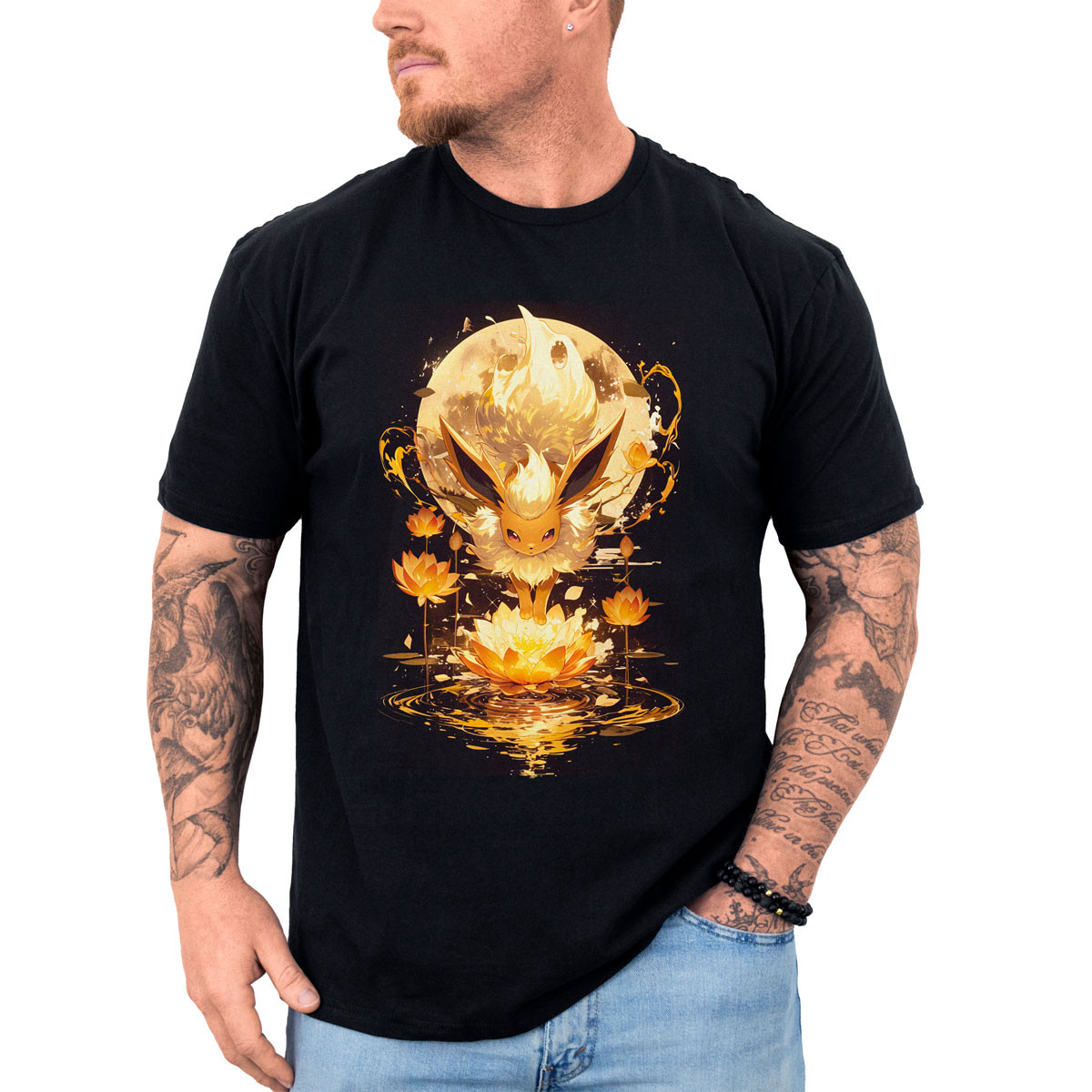 poleras-hombre-anime-estampado-flareon-pokemon