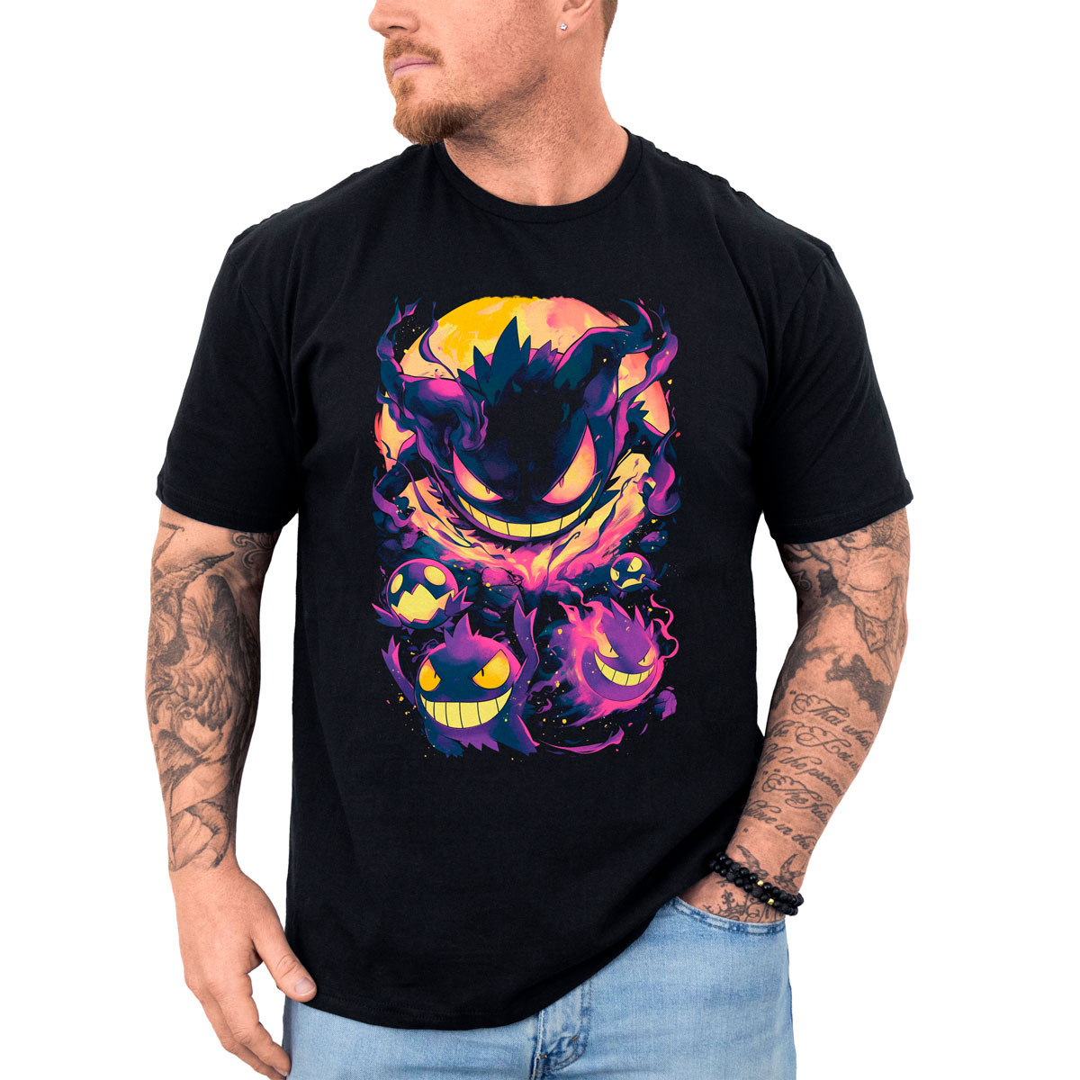 poleras-hombre-anime-estilo-gastly-destiny-bond