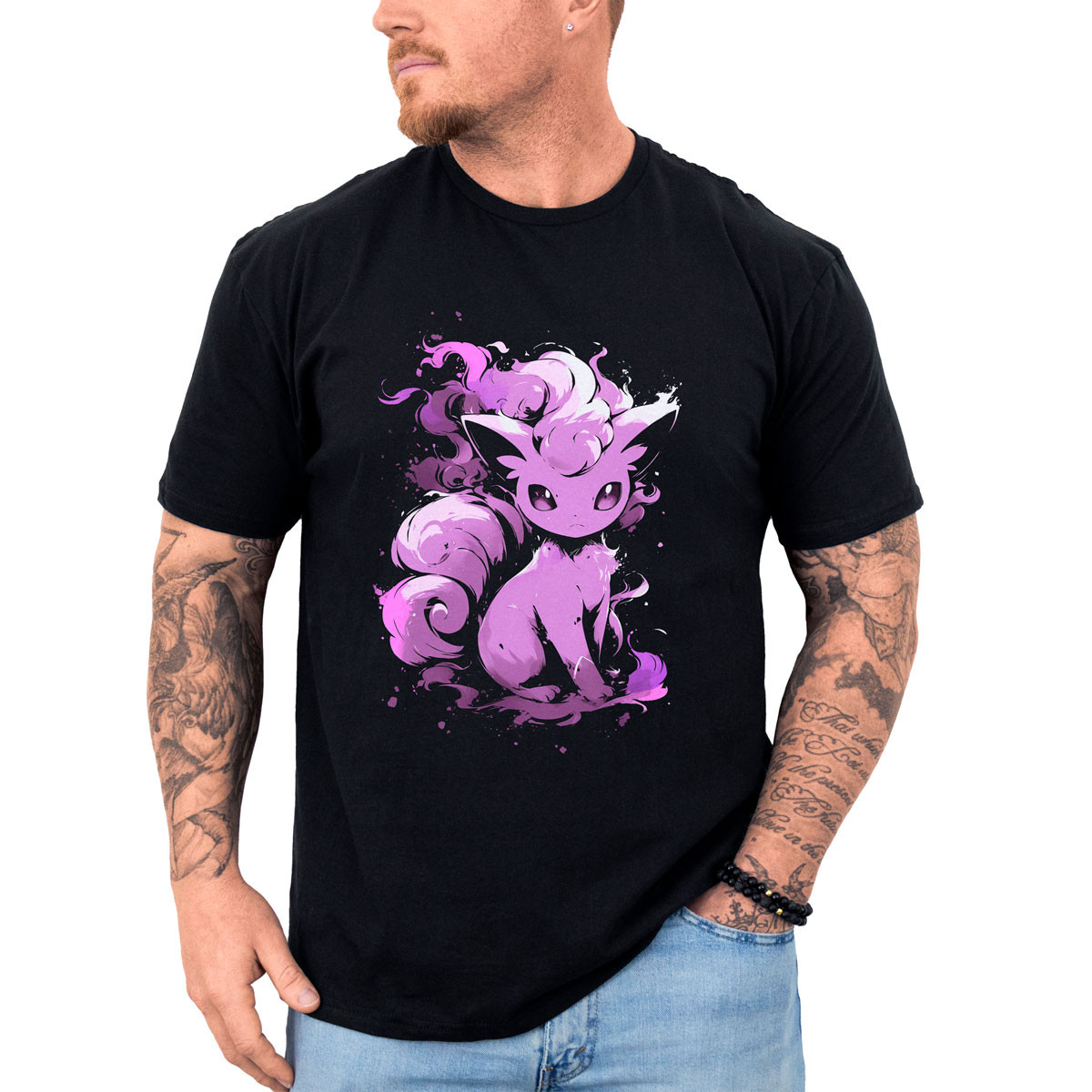 poleras-hombre-anime-estilo-vulpix-pokemon