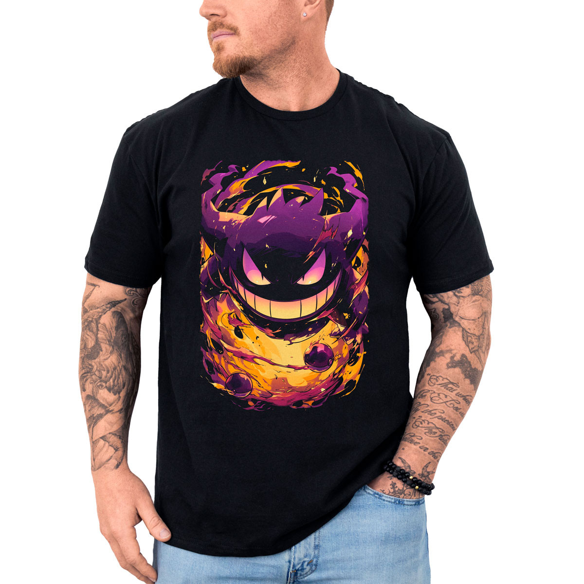 poleras-hombre-anime-gastly-full-power-batalla