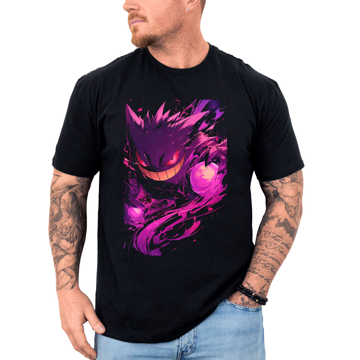 poleras-hombre-anime-gengar-full-power-alta-calidad
