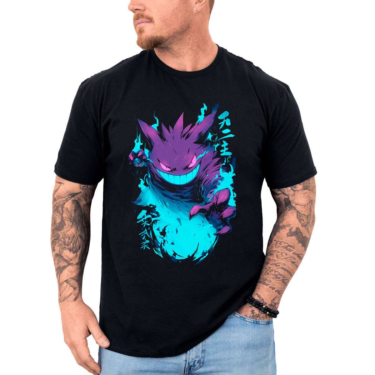 poleras-hombre-anime-gengar-lotus-algod-n-pok-mon