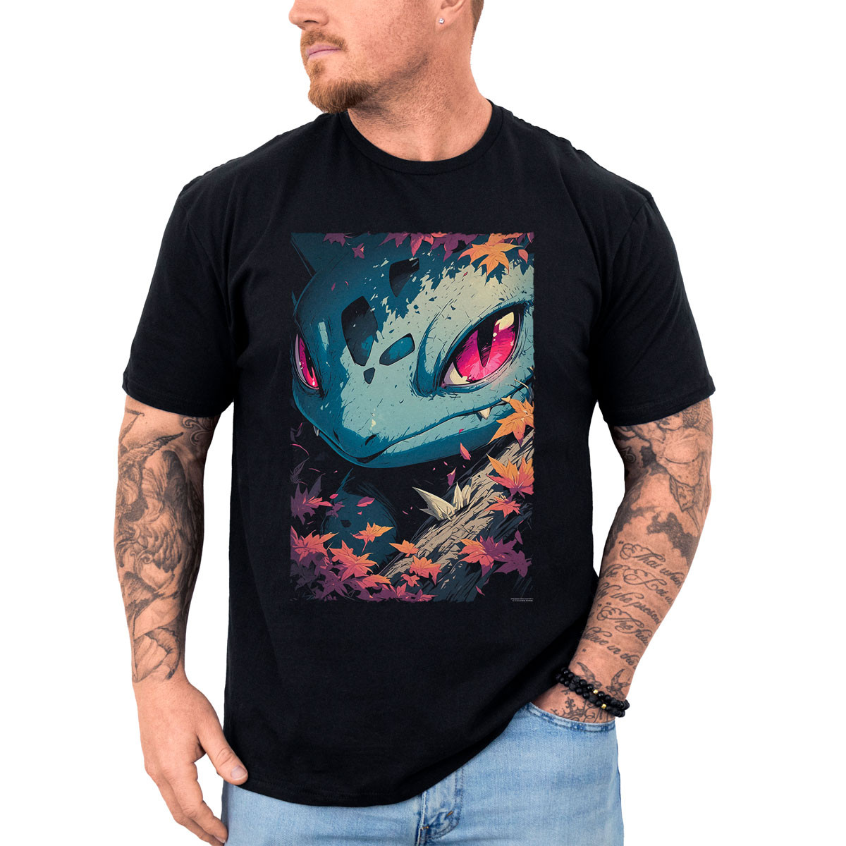 poleras-hombre-anime-ivysaur-ojos-pokemon