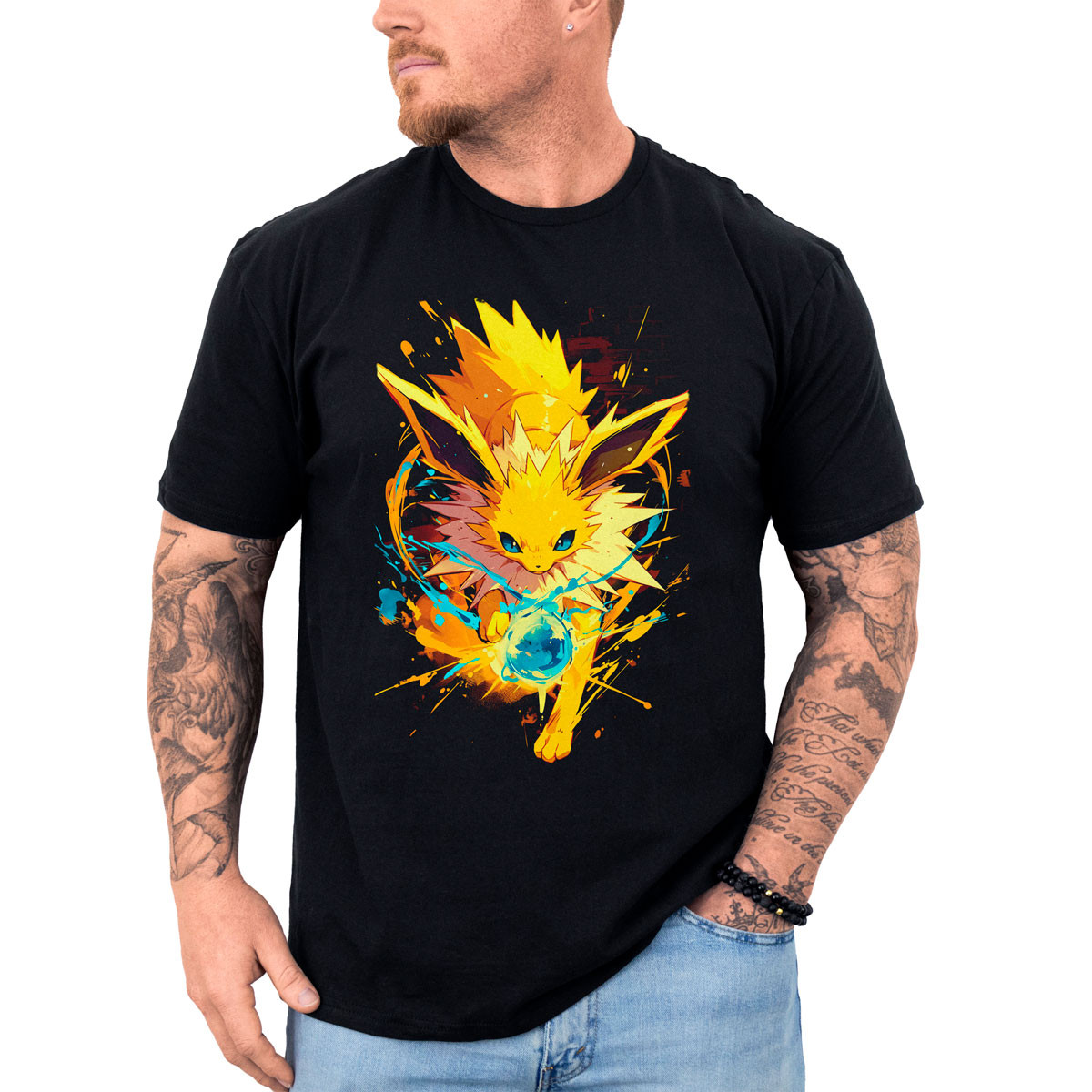 poleras-hombre-anime-jolteon-pokemon-batalla-fullprint