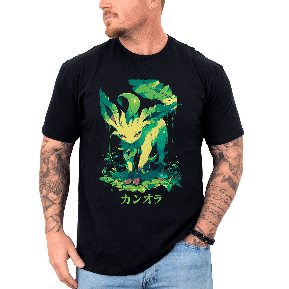 poleras-hombre-anime-leafeon-ink-estilo-pokem-n