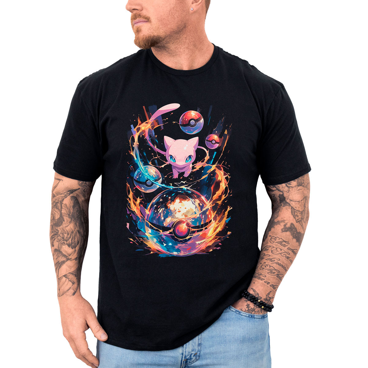 poleras-hombre-anime-mew-pokeballs-alta-calidad