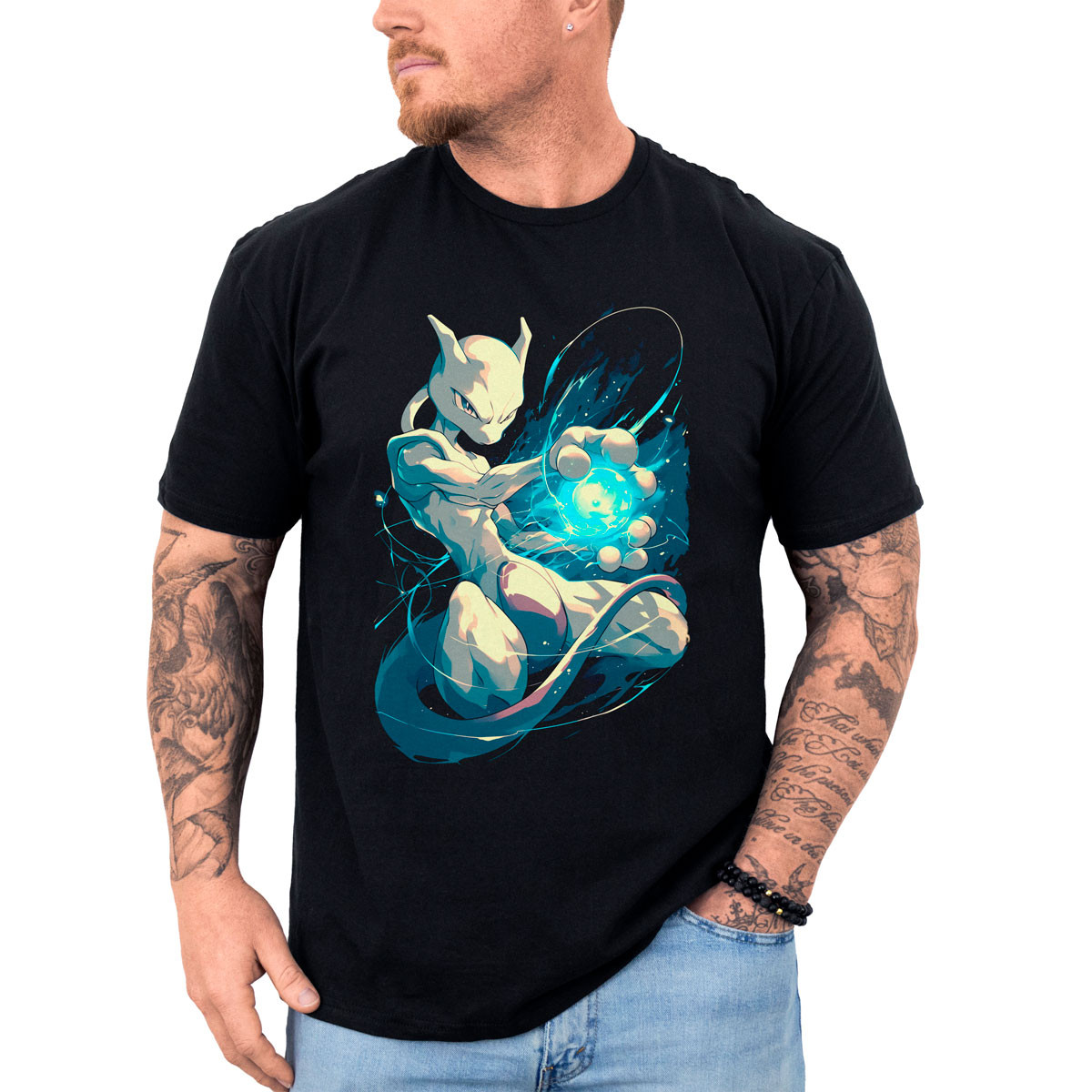 poleras-hombre-anime-mewtwo-glowing-negra