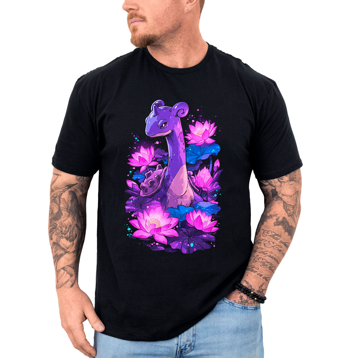 poleras-hombre-anime-negro-gym-poleras-hombre-anime-design-lapras