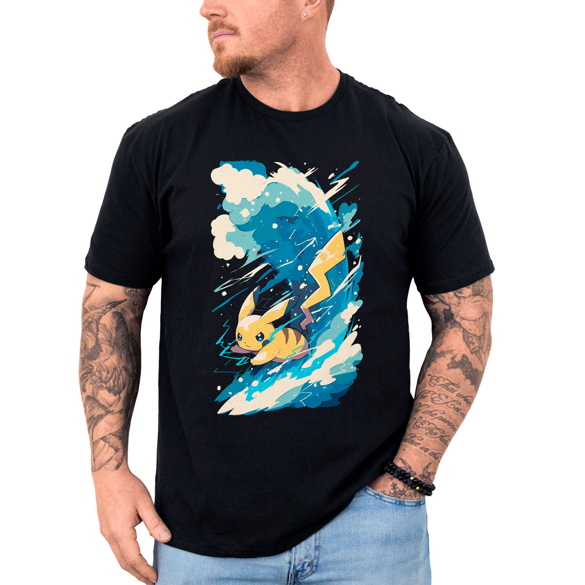 poleras-hombre-anime-pikachu-thunder-wave-batallas-pok-mon