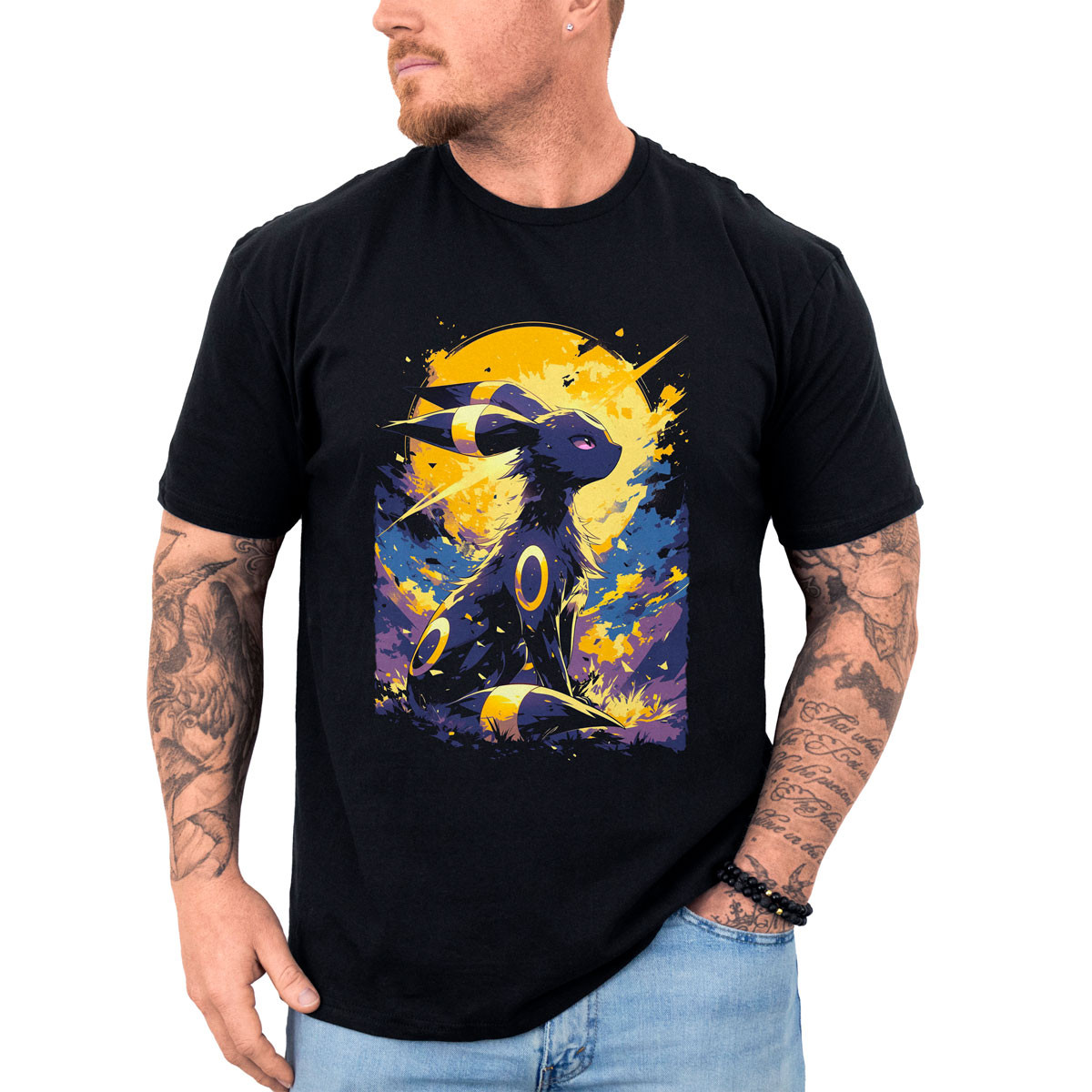 poleras-hombre-anime-silueta-umbreon-pokemon
