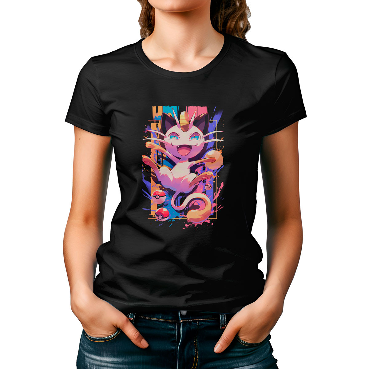 poleras-mujer-dise-o-meowth-pokemon-anime-black