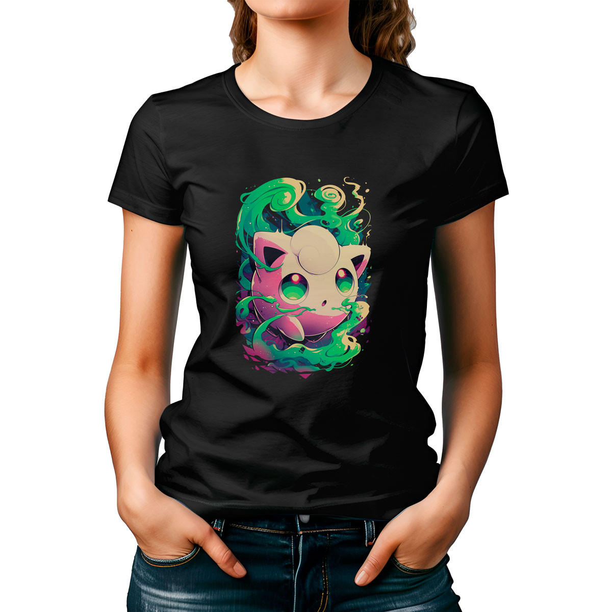 poleras-mujer-estampada-jigglypuff-anime-negro