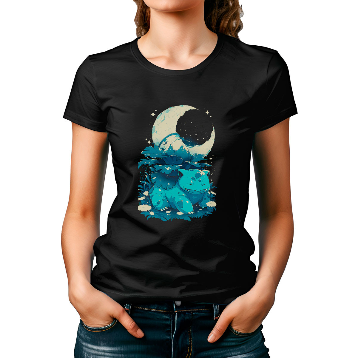 poleras-mujer-estampado-venusaur-y-luna-pok-mon-anime