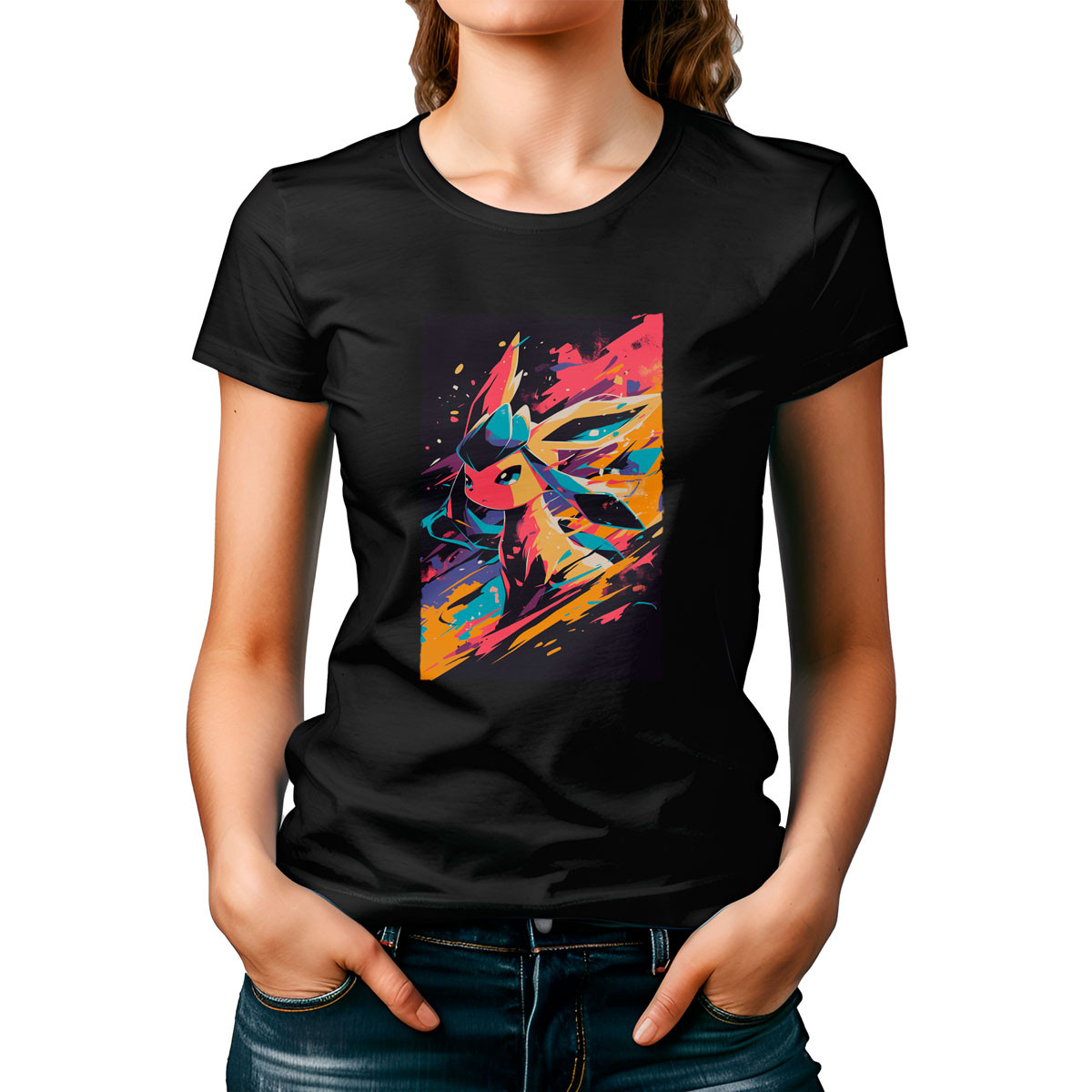 poleras-mujer-glaceon-silueta-pokemon-estampado