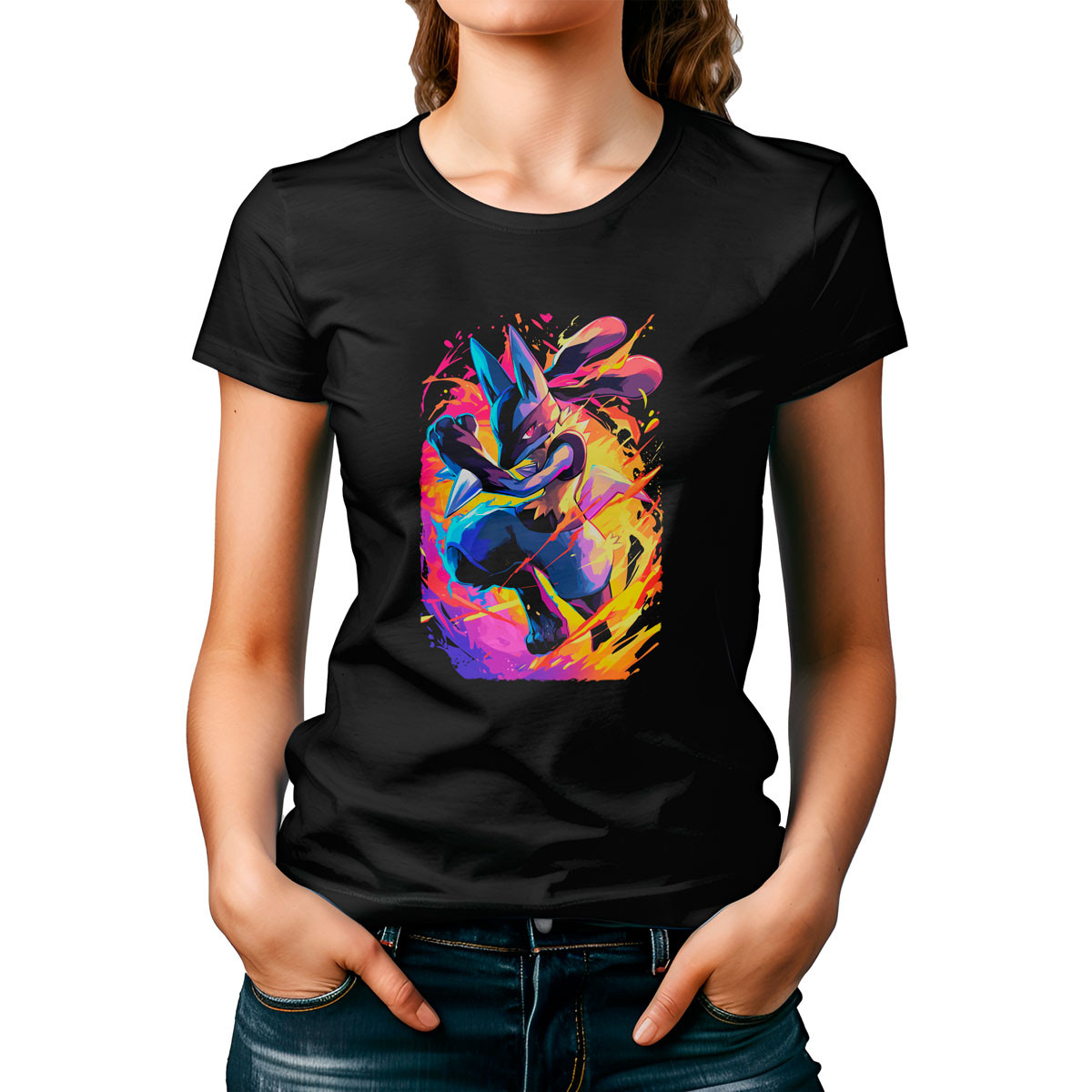 poleras-mujer-lucario-atacando-anime-pok-mon