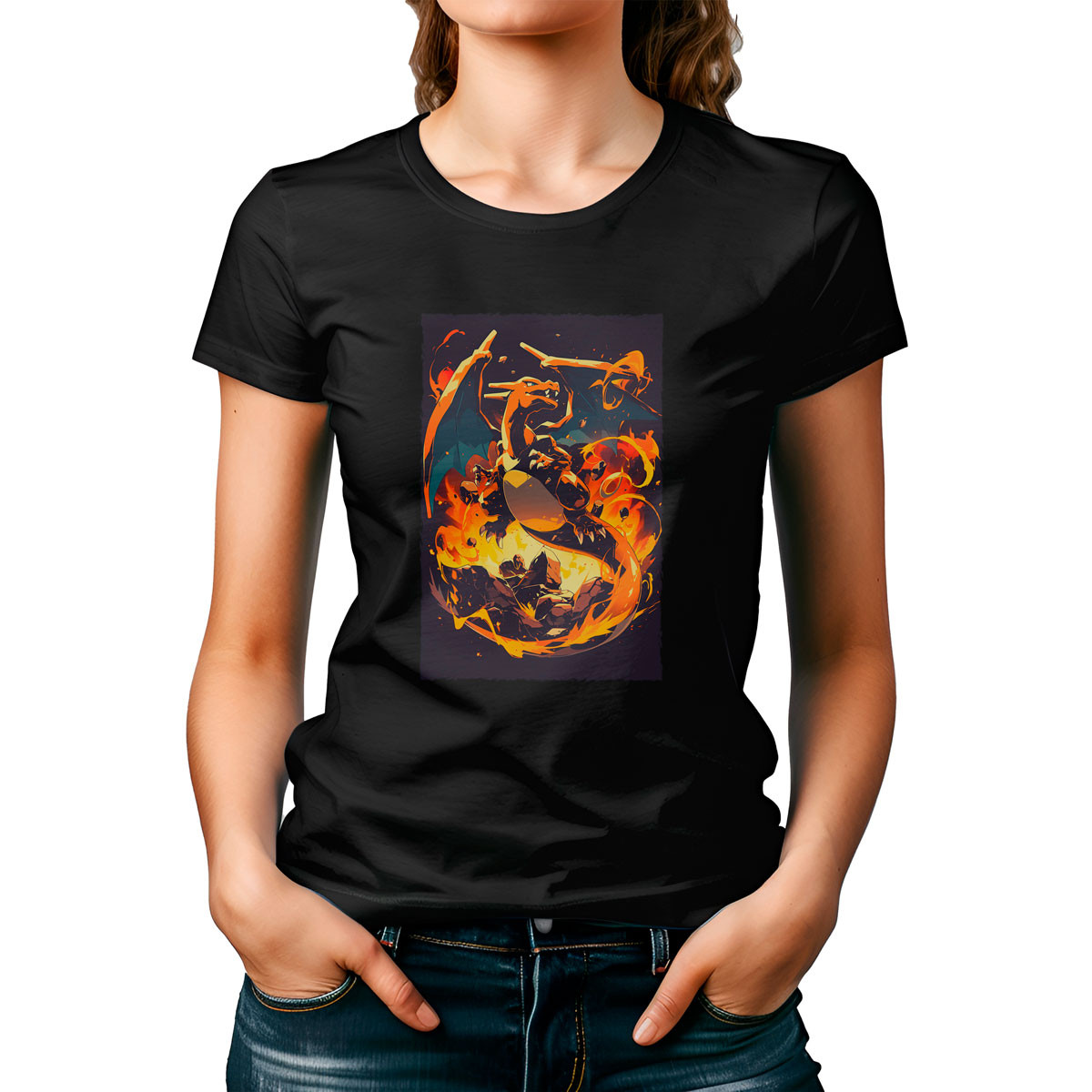 poleras-mujer-negra-entrenador-charizard-fire-pok-mon-anime-b-23