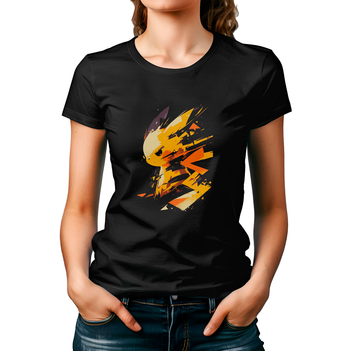 poleras-mujer-pikachu-silueta-pokemon-anime