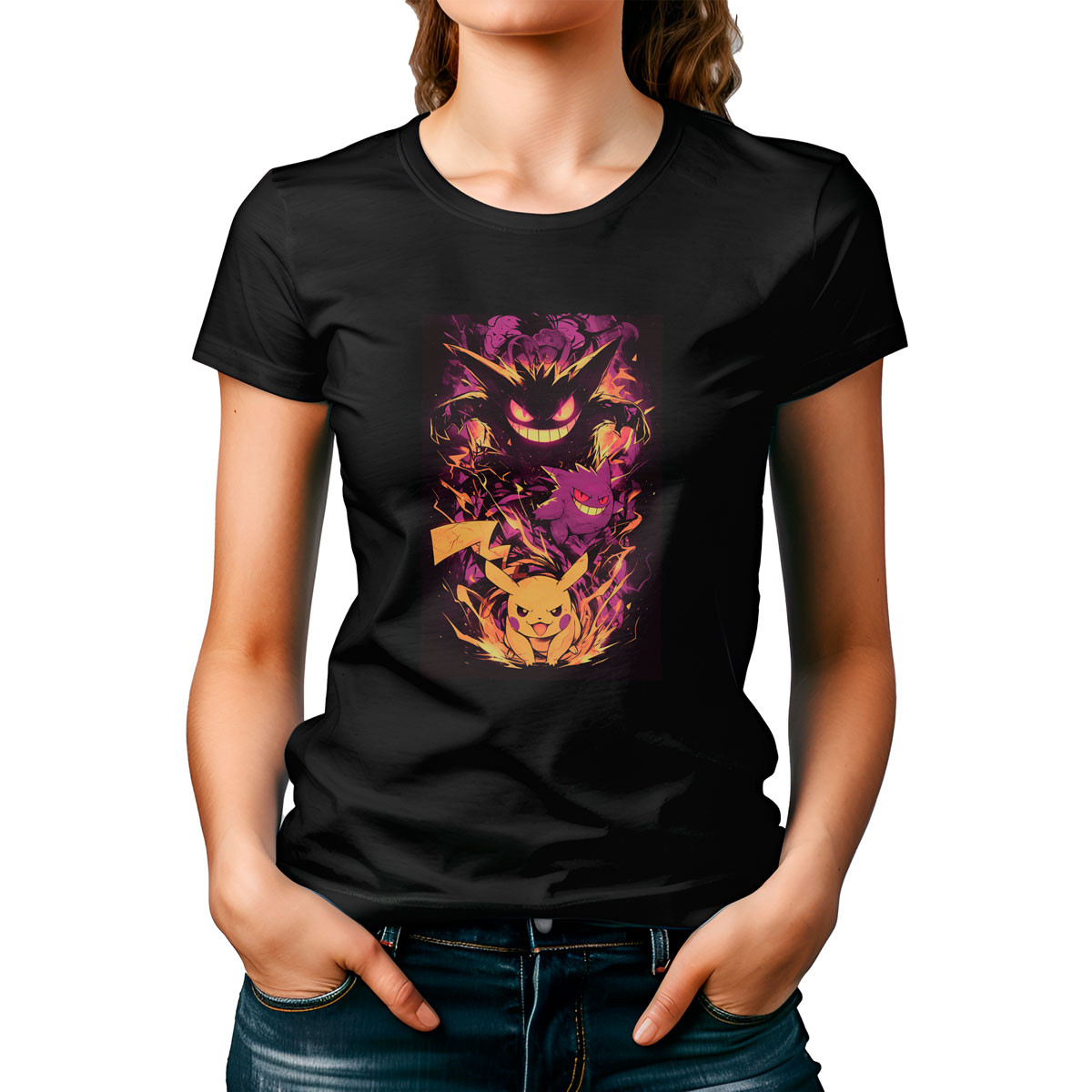 poleras-mujer-pikachu-vs-gengar-suave-y-divertida