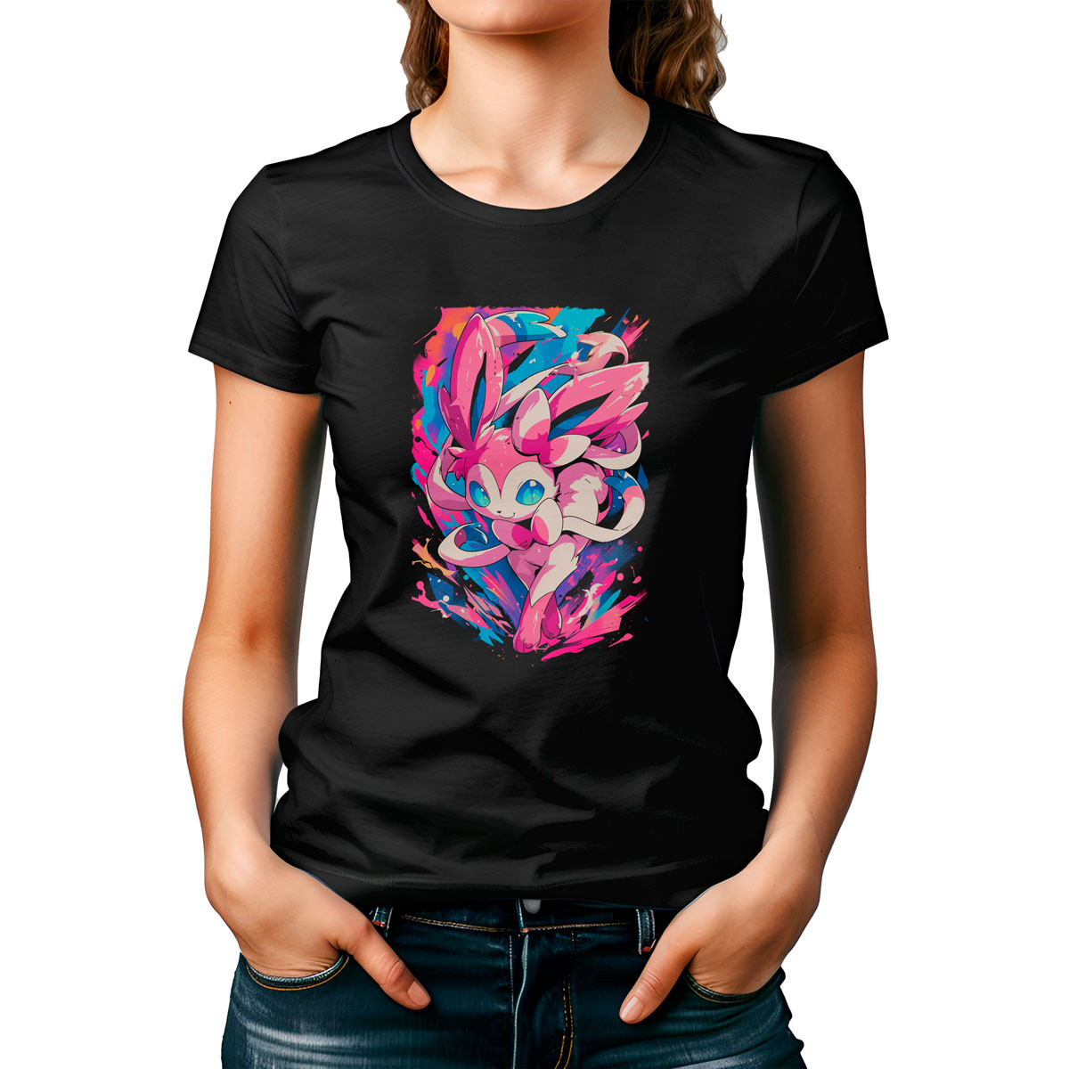poleras-mujer-sylveon-fairy-manga-corta-pok-mon-anime