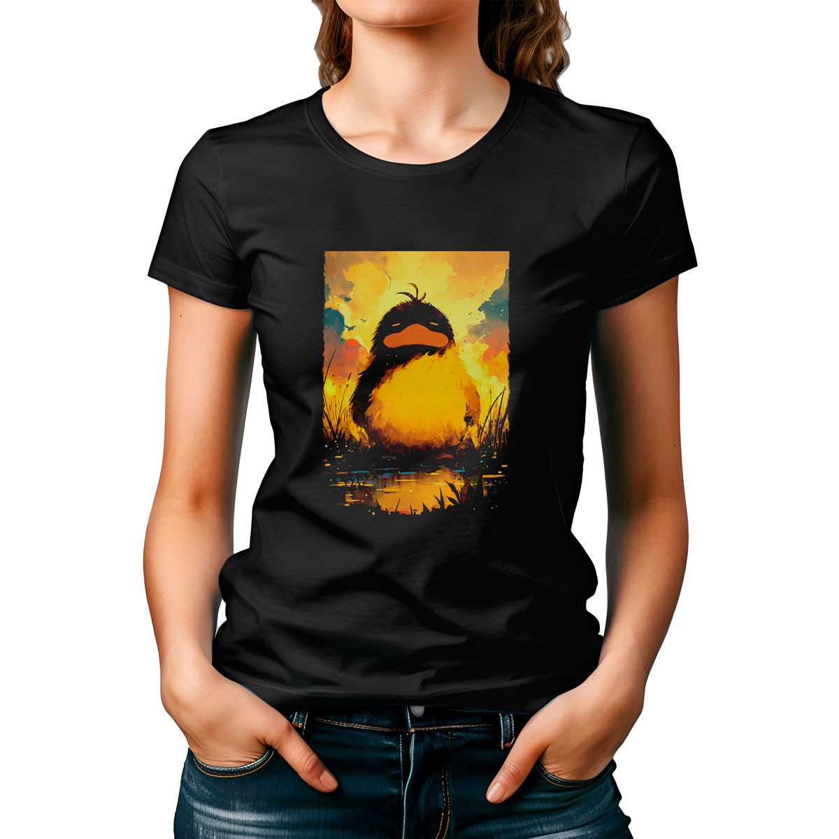 poleras-negra-batalla-psyduck-silueta-pok-monanime