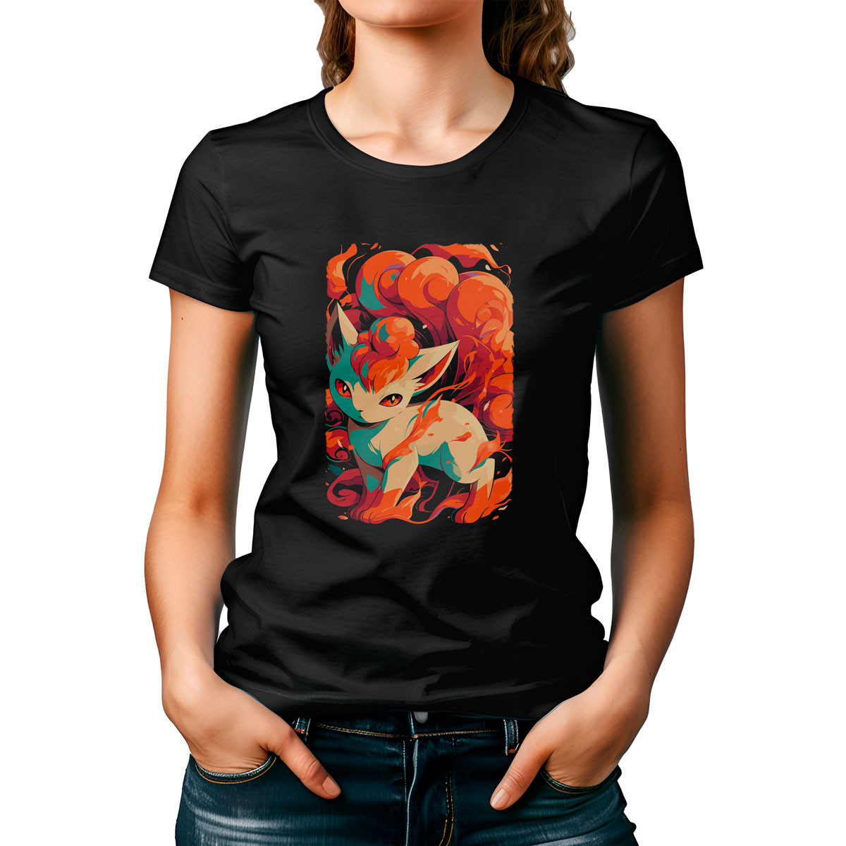 poleras-vulpix-pok-mon-manga-corta-negro-brillante