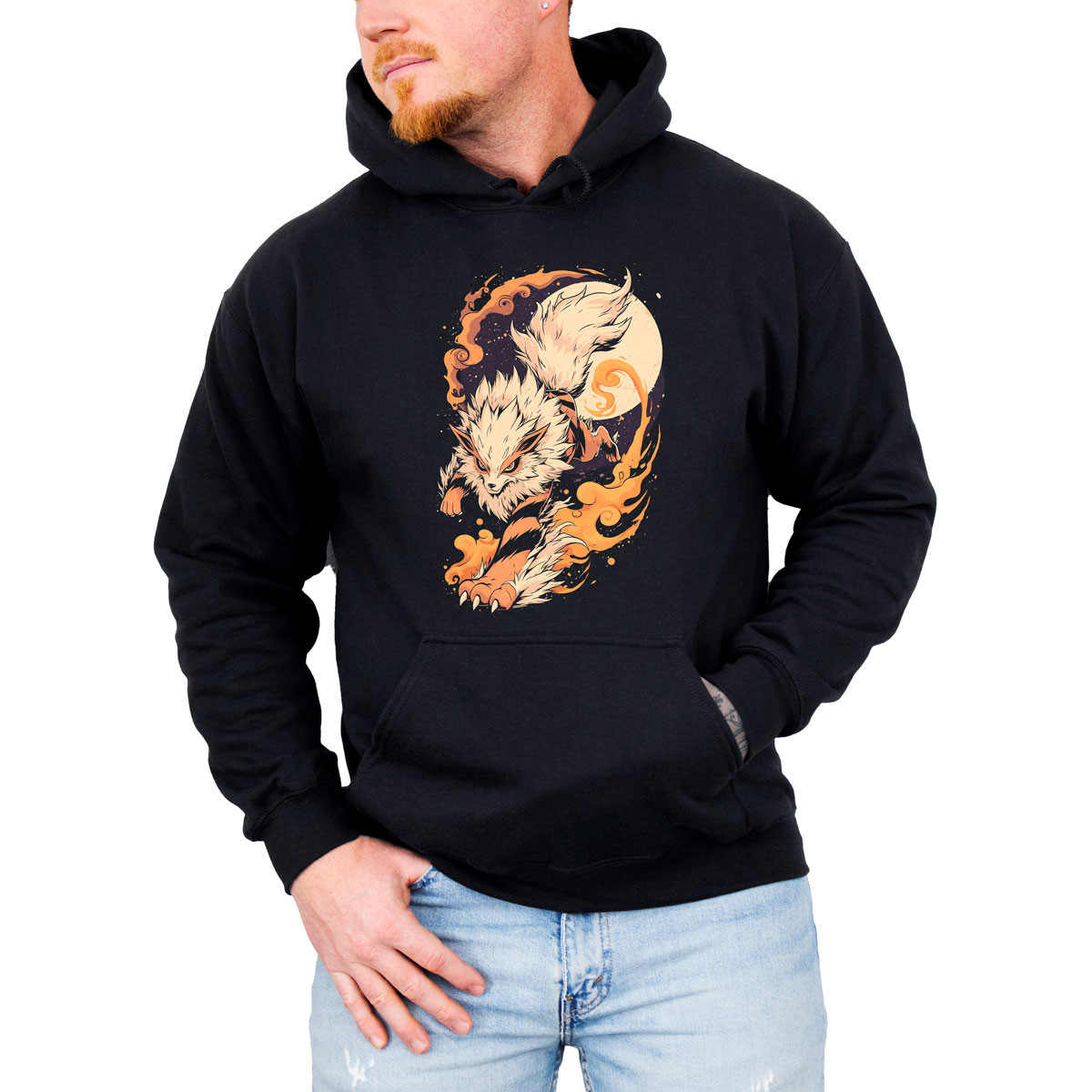 poleron-anime-arcanine-y-luna-pok-mon-anime-brillante