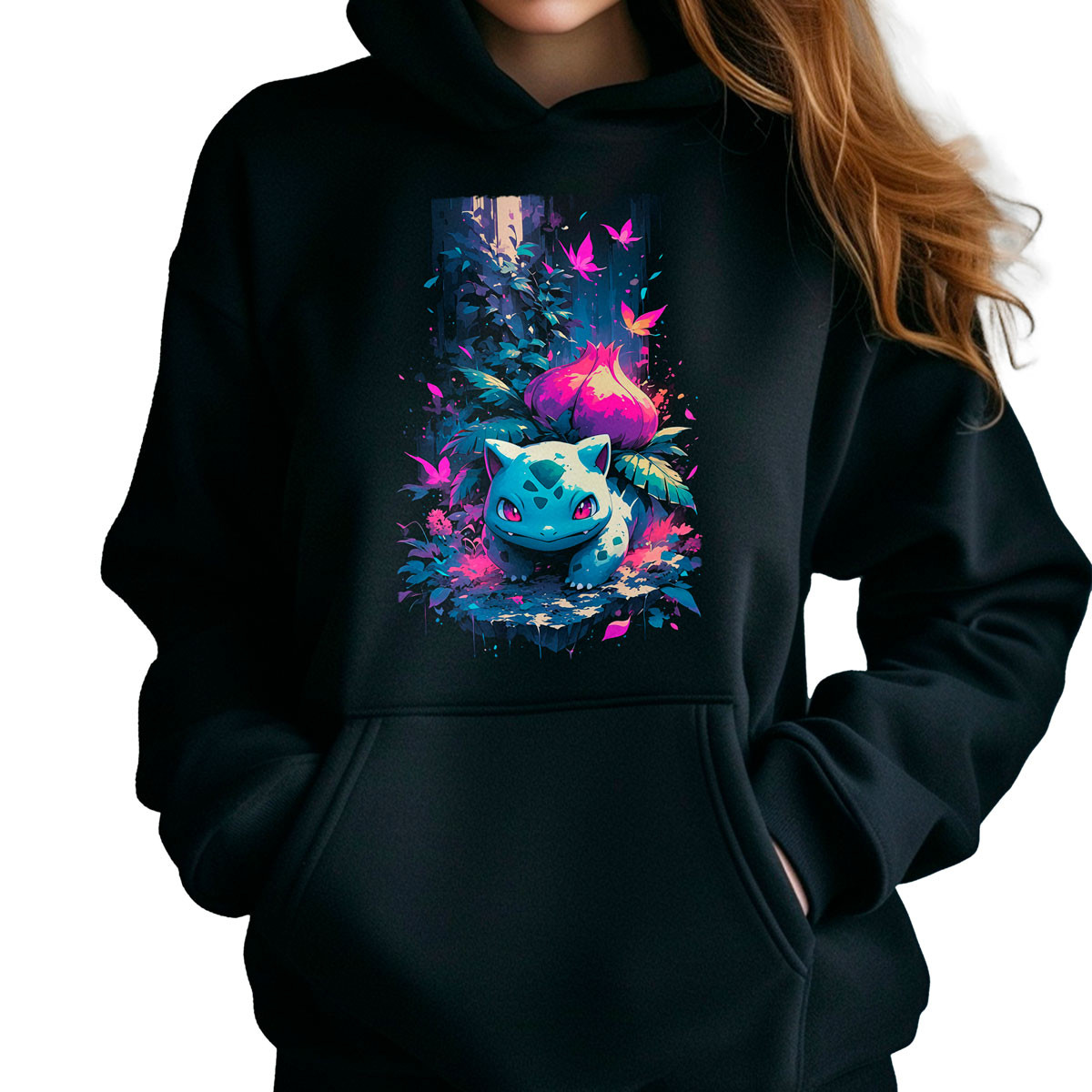 poleron-anime-estampada-frontal-batalla-bulbasaur-pok-mon-negro