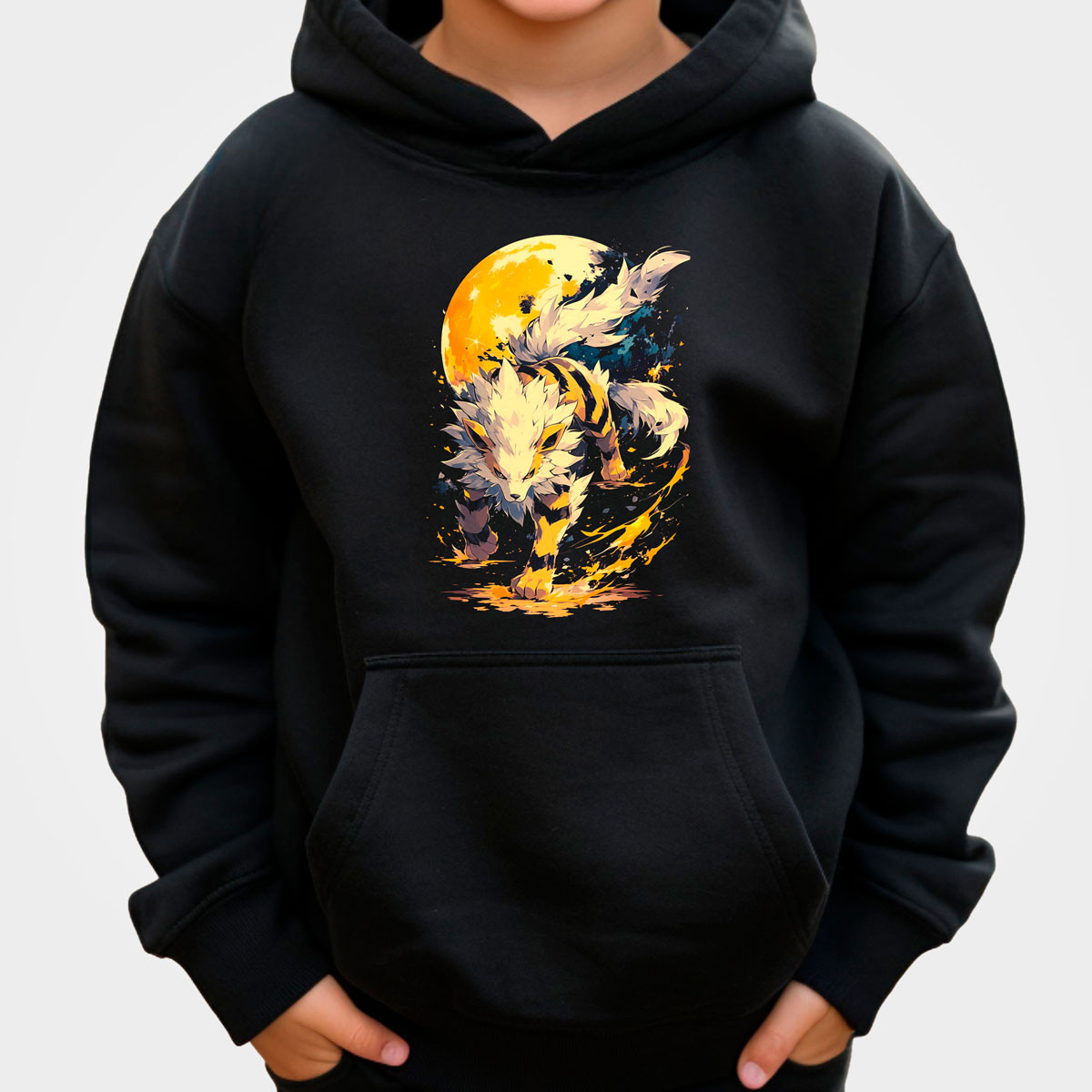 poleron-anime-estampada-shiny-con-arcanine-y-luna-pok-mon