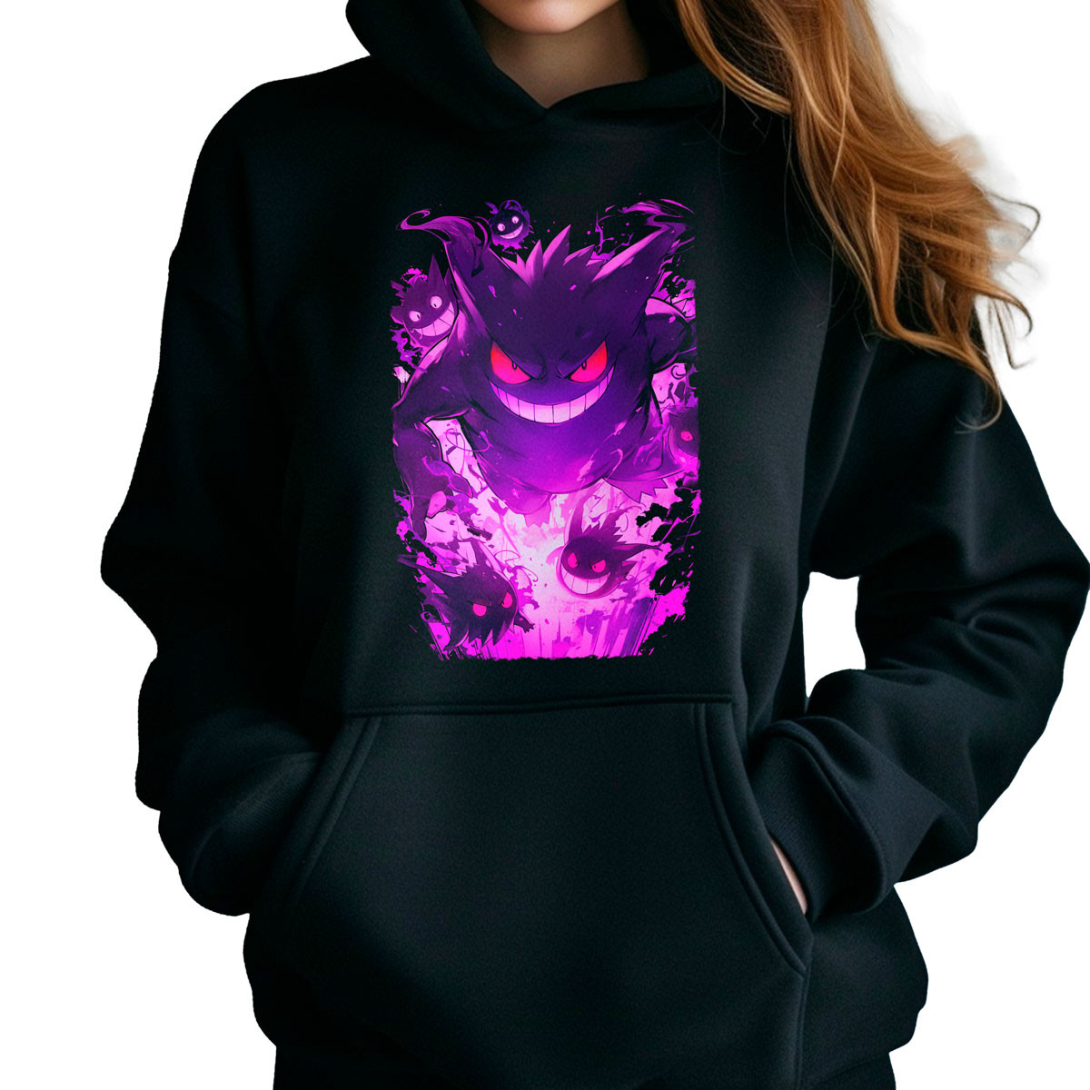 poleron-anime-gengar-brillante-pokemon-negro-1