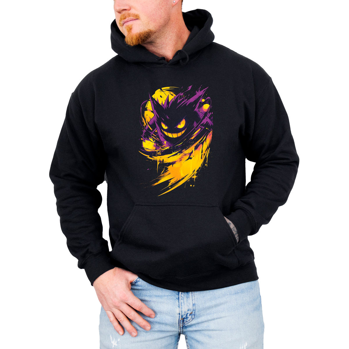 poleron-anime-gengar-sketch-pokemon-negro